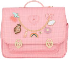 Servieta școlară It Bag Midi Vichy Love Pink  Jeune Premier design ergonomic de lux 30*38 cm