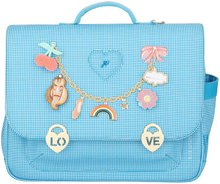 Servieta școlară It Bag Midi Vichy Love Pink  Jeune Premier design ergonomic de lux 30*38 cm