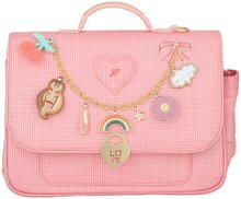 Servieta școlară It Bag Mini Vichy Love Pink  Jeune Premier design ergonomic de lux 27*32 cm