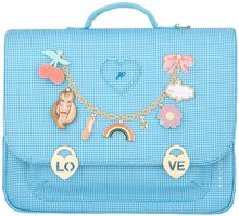 Servietă școlară It Bag Maxi Vichy Love Blue  Jeune Premier design ergonomic de lux 35*41 cm