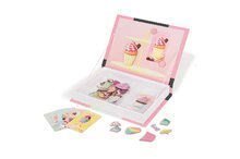 Magnetická kniha Cupcakes Magneti'Book Janod 40 magnetov a 10 kariet 