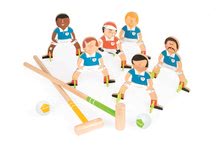 Drevená hra kroket Champions Croquet Janod so 6 futbalistami od 4 rokov