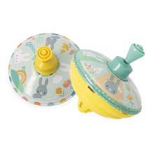 Hagyományos búgócsiga nyuszi Rabbits Metal Spinning Tops Pure Janod fém 2 fajta 18 hó-tól J04120