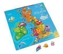 Magnetická mapa Veľká Británia Magnetic Janod 80 magnetov od 7 rokov