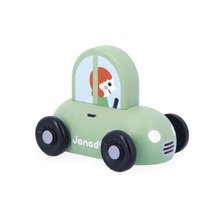 Janod Cross roads Drevené auto na tlačenie Hatchback zelené J05913 