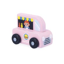 Janod Cross roads Drevené auto na tlačenie Food truck ružové J05915 