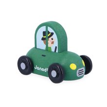 Fa toló kisautó Wooden Countryside Car Cross Roads Janod zöld 12 hó-tól J05933