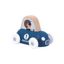 Fa toló kisautó Mountain Valley Wooden Sports Car Cross Roads Janod sportos kék 12 hó-tól J05943