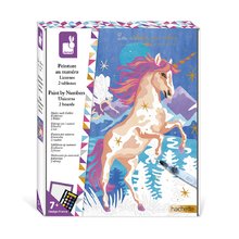 Maxi kreatívna sada Maľovanie s číslami Jednorožce Paint by Numbers Watercolor Unicorns Atelier Janod 2 obrázky od 7 rokov J07985