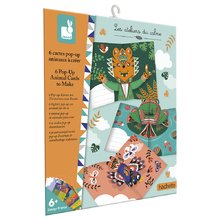 Mini kreatívna sada Pohľadnice so zvieratkami Origami Pop-Up Animal Cards Atelier Janod 6 kariet od 6 rokov J07987
