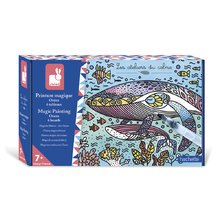 Midi kreatívna sada Maľovanie Oceán Magic Painting Ocean Atelier Janod 6 obrázkov od 7 rokov J07990