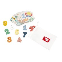 Drevené vkladacie puzzle Čísla Pure My First Numbers Puzzle Janod 10 dielov od 24 mes J08042