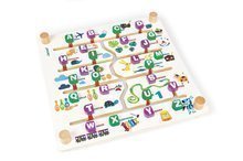 Spoločenská hra Labyrinth Alphabet Game Janod angličtina-francúzština od 4 rokov
