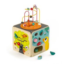 Didaktická kocka s labyrintom Multi-activity Looping Toy Janod multifunkčná od 18 mes J08256