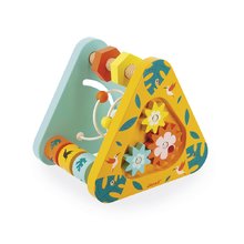 Drevený didaktický trojuholník Multi-activity Triangle Tropic Janod multifunkčný od 12 mes J08268