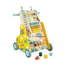 Drevené multifunkčné chodítko Multi-activity Trolley Tropik Janod od 12 mes J08269