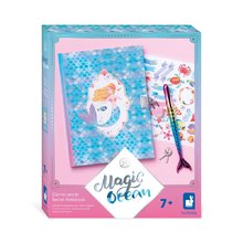 Tajný zápisník so zámkom Magický oceán Secret Notebook Magic Ocean Janod s perom 96 strán od 7 rokov J09109