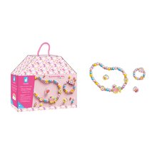 Ékszerkészítő készlet Fa gyöngyök Szivárványország Wooden Jewellery Rainbow Land Atelier Janod 4 drb ékszer készítésére 4 évtől J09129