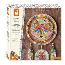 Maxi Kreatívna sada Lapač slnka so svetielkami String Art Dream Catcher with Lights Atelier Janod 300 klinčekov od 8 rokov J09161