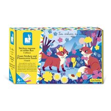 Midi kreatívna sada Penové nálepky a svietiaci piesok Fluorescent Sand Foam Stickers Atelier Janod 3 obrázky od 6 rokov J09166