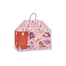 Sada na výrobu šperkov Sponky do vlasov Rozkvitnutá záhrada Glitter Hair Clips Flower Garden Atelier Janod na výrobu 6 kusov šperkov od 5 rokov J09179