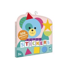 Samolepky Geometrické tvary Geometric Shapes Stickers Janod 300 kusov J09192