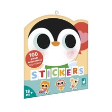 Samolepky Mláďatká Baby Animals Stickers Janod 100 kusov od 18 mes J09193