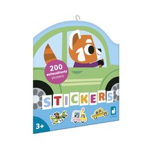 Samolepky Dopravné prostiedky Vehicles Stickers Janod 200 kusov J09196