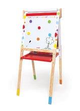 Drevená školská tabuľa Graffiti Splash magnetická, obojstranná a polohovateľná s 13 doplnkami od 3-8 rokov