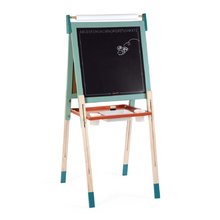 Drevená magnetická tabuľa Scalable Magnetic Board Janod obojstranná polohovateľná mentolová 22 doplnkov J09625