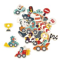 Drevené magnetky Autá Car Magnets Janod 24 kusov od 24 mes J09641