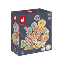 Drevené magnetky Záhrada Garden Magnets Janod 24 kusov od 24 mes J09646