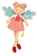Rongybaba tündér Gaia Forest Fairies Jolijou 25 cm rózsaszín ruhácskában zöld szárnyakkal puha textilanyagból 5 évtől JJ6030