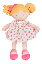 Bábika Strawberry Pretty Jolijou 28 cm s blond vláskami vo vzorovaných šatách od 0 mes JJ6064