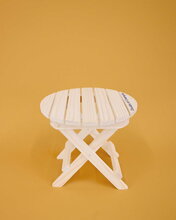 Drevený stolík pre bábiky Folding Table My Little Furniture Jolijou pre bábiky a plyšové hračky s veľkosťou 35 cm JJ6072