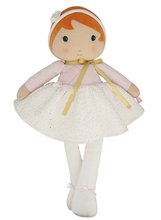 Păpușă pentru bebeluși Valentine Doll Tendresse Kaloo 80 cm în rochie albă din material moale de la 0 luni