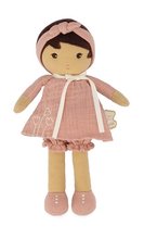 Bábika pre bábätká Amandine Doll Tendresse Kaloo 25 cm v ružových šatách z jemného textilu od 0 mes K200004