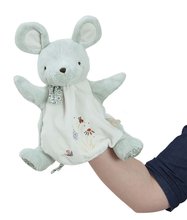 Plyšová myška bábkové divadlo Mouse Doudou Puppet Petites Chansons Kaloo modrá 24 cm z jemného plyšu od 0 mes K210003