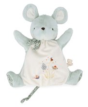 Plyšová myška bábkové divadlo Mouse Doudou Puppet Petites Chansons Kaloo modrá 24 cm z jemného plyšu od 0 mes K210003