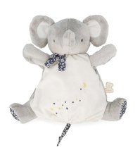 Plüss elefánt kesztyűbáb Elephant Doudou Puppet Petites Chansons Kaloo szürke 24 cm puha plüssből 0 hó-tól K210004