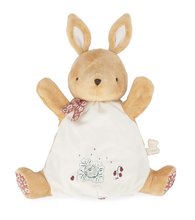 Plyšový zajačik bábkové divadlo Rabbit Doudou Puppet Petites Chansons Kaloo hnedý 24 cm z jemného plyšu od 0 mes K210005