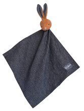 Plüss nyuszi babusgatáshoz Blue Denim Doudou 18 cm ajándékcsomagolásban