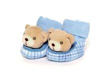 Plyšové papučky medvedík Blue Denim-Booties Kaloo 10 cm v darčekovom balení modré