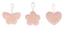 Pandativ din material Monkoeur Garden roz de 3 tipuri pentru bebeluși