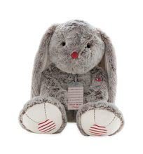 Plyšový králíček Rouge Kaloo Prestige XL 55 cm z jemného plyše pro nejmenší děti krémově-šedý