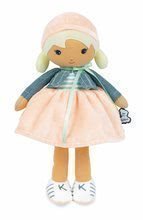 Bábika pre bábätká Chloe K Doll Tendresse Kaloo 32 cm v riflovom kabátiku z jemného textilu v darčekovom balení od 0 mes
