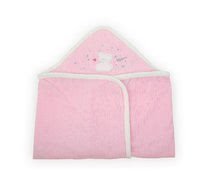 Osuška pro miminka s medvědem Plume Kaloo růžová s kapucí 115 * 78 cm K969575