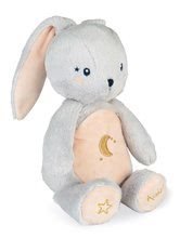 Plyšový zajačik nočné svetlo My Rabbit Nightlight Home Kaloo šedo-krémový 22 cm so svetlom z jemnej plyše od 3 mes