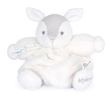 Căprioară de pluș Chubby Fawn Ivory Plume Kaloo albă 18 cm din pluș moale în ambalaj cadou de la 0 luni