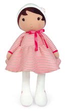 Bábika pre bábätká Rose K Doll XXL Tendresse Kaloo z jemného materiálu 80 cm v ružových pásikavých šatočkách od 0 mes